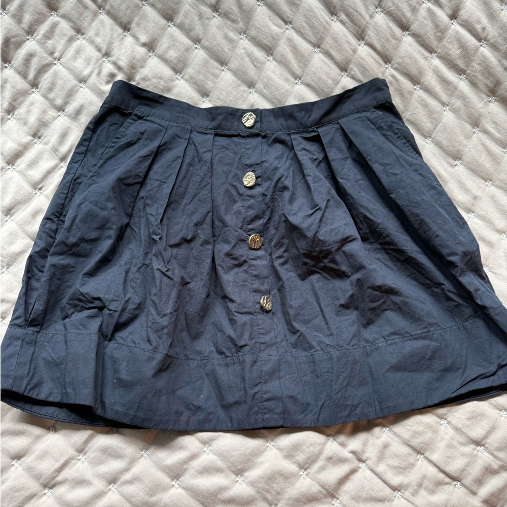 Black Button-Up Skirt